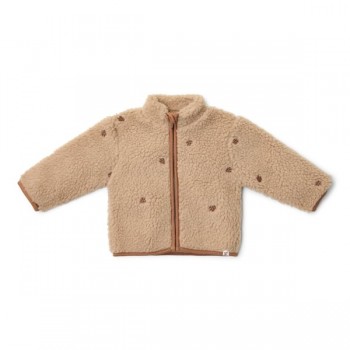 Jacheta din material teddy - Taupe - Forest Friends - Little Dutch Jacheta din material teddy - Taupe - Forest Friends - Little Dutch