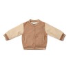 Cardigan tricotat din bumbac organic - Brown/Taupe - Forest Friends - Little Dutch