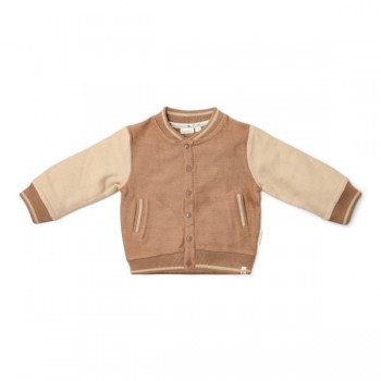 Cardigan tricotat din bumbac organic - Brown/Taupe - Forest Friends - Little Dutch Cardigan tricotat din bumbac organic - Brown/Taupe - Forest Friends - Little Dutch