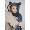 Jacheta pentru bebelusi din material teddy - Stone Blue - Little Dutch