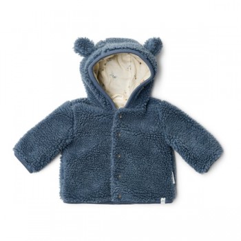 Jacheta pentru bebelusi din material teddy - Stone Blue - Little Dutch Jacheta pentru bebelusi din material teddy - Stone Blue - Little Dutch