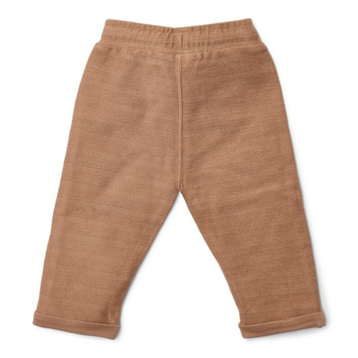 Pantaloni din bumbac organic - Brown - Forest Friends - Little Dutch