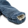 Salopeta captusita cu gluga din material teddy - Stone Blue - Little Dutch