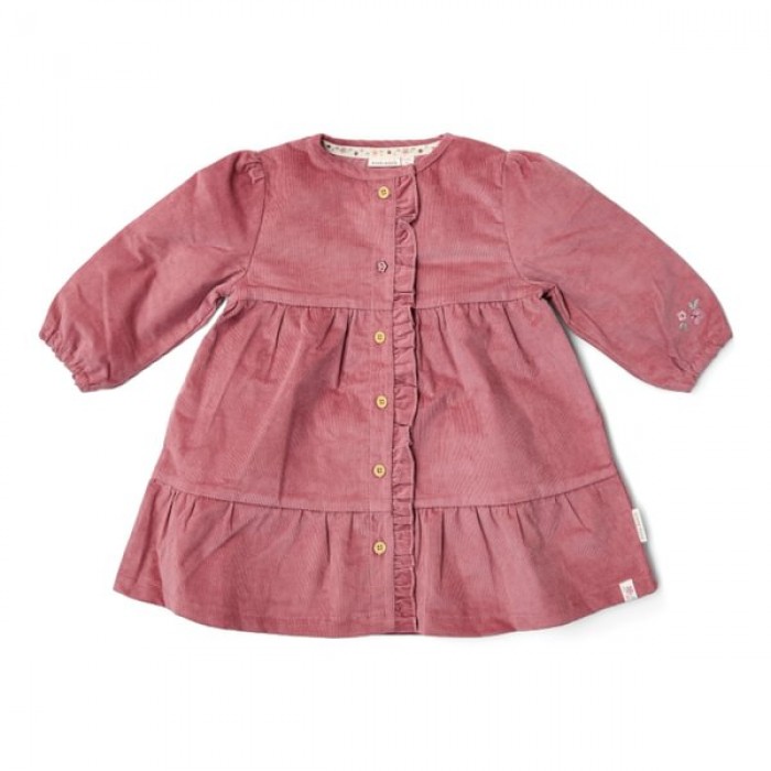 Rochita cu maneca lunga din bumbac organic - Rouge - Fairy Garden - Little Dutch