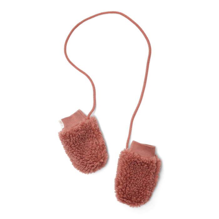 Manusi din material teddy - Pink Blush - Little Dutch