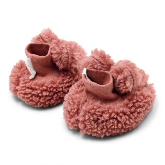 Botosei din material teddy - Pink Blush - Little Dutch