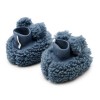 Botosei din material teddy - Stone Blue - Little Dutch