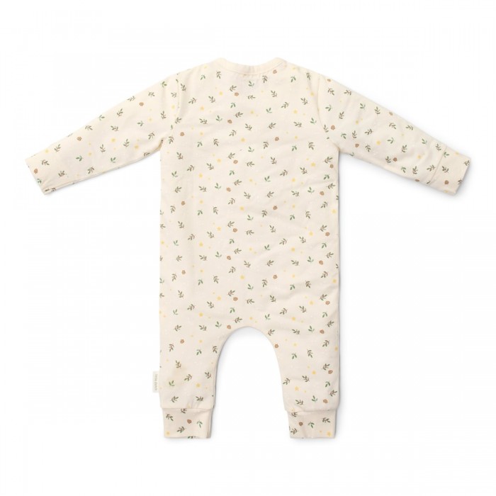 Pijama salopeta din bumbac organic pentru bebelusi - Little Christmas - Little Dutch