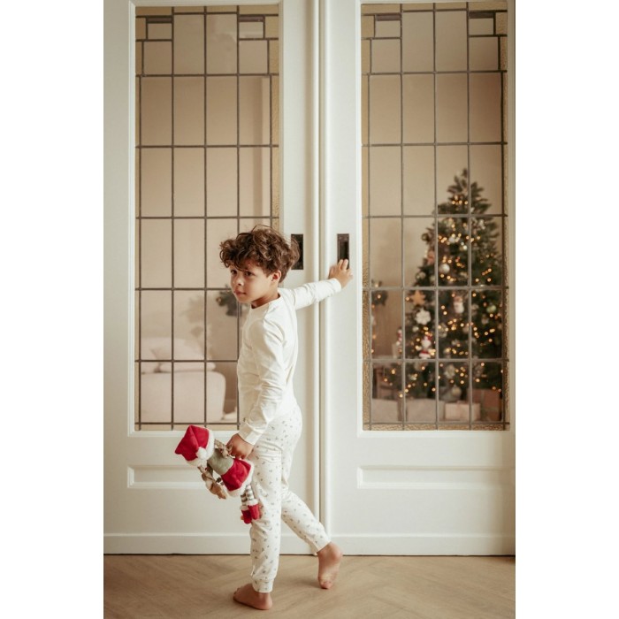 Pijama din bumbac organic - Little Christmas - Little Dutch