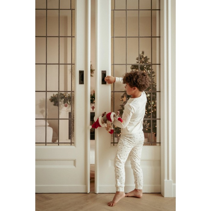 Pijama din bumbac organic - Little Christmas - Little Dutch
