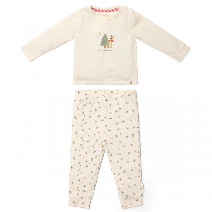 Pijama din bumbac organic - Little Christmas - Little Dutch