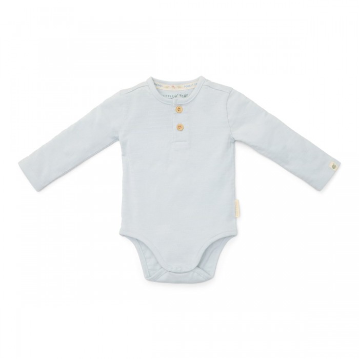 Body cu maneca lunga - Blue - Forest Friends - Little Dutch