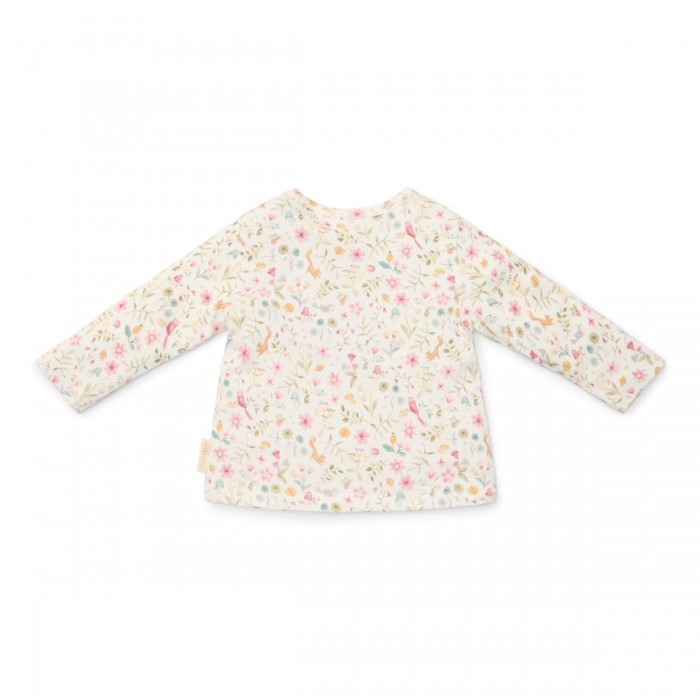 Bluza din bumbac organic - Alb - Fairy Garden - Little Dutch