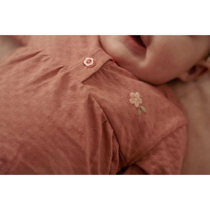 Bluza din bumbac organic - Pink Blush - Fairy Garden - Little Dutch