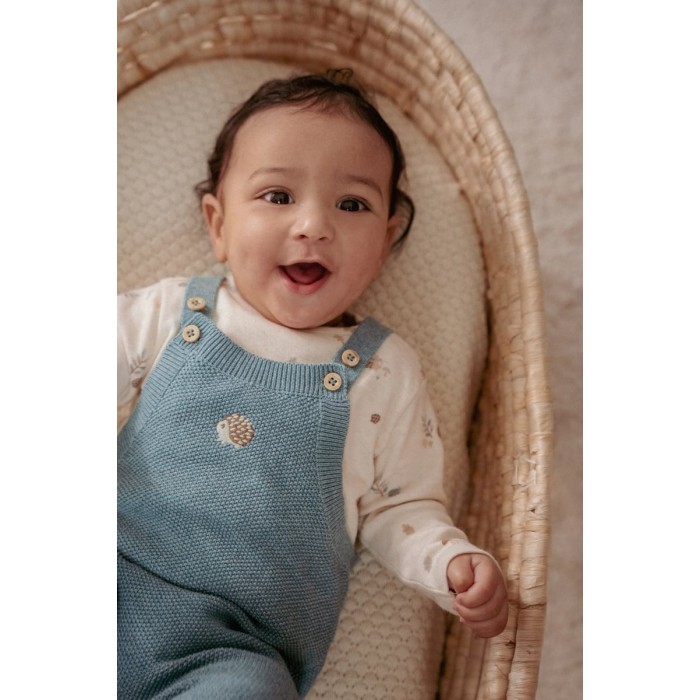 Bluza din bumbac organic - Sand - Forest Friends - Little Dutch