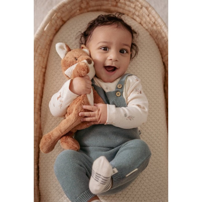 Bluza din bumbac organic - Sand - Forest Friends - Little Dutch