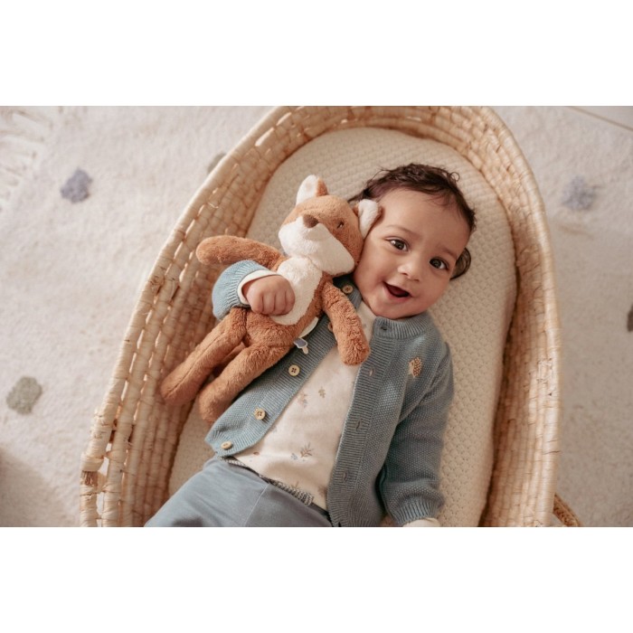Bluza din bumbac organic - Sand - Forest Friends - Little Dutch
