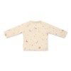 Bluza din bumbac organic - Sand - Forest Friends - Little Dutch