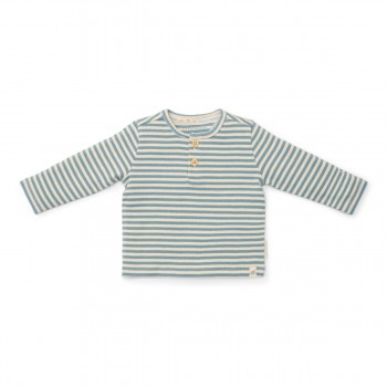 Bluza din bumbac organic - Blue Stripe - Forest Friends - Little Dutch Bluza din bumbac organic - Blue Stripe - Forest Friends - Little Dutch