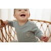 Bluza din bumbac organic - Stone Blue - Forest Friends - Little Dutch