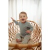 Bluza din bumbac organic - Stone Blue - Forest Friends - Little Dutch