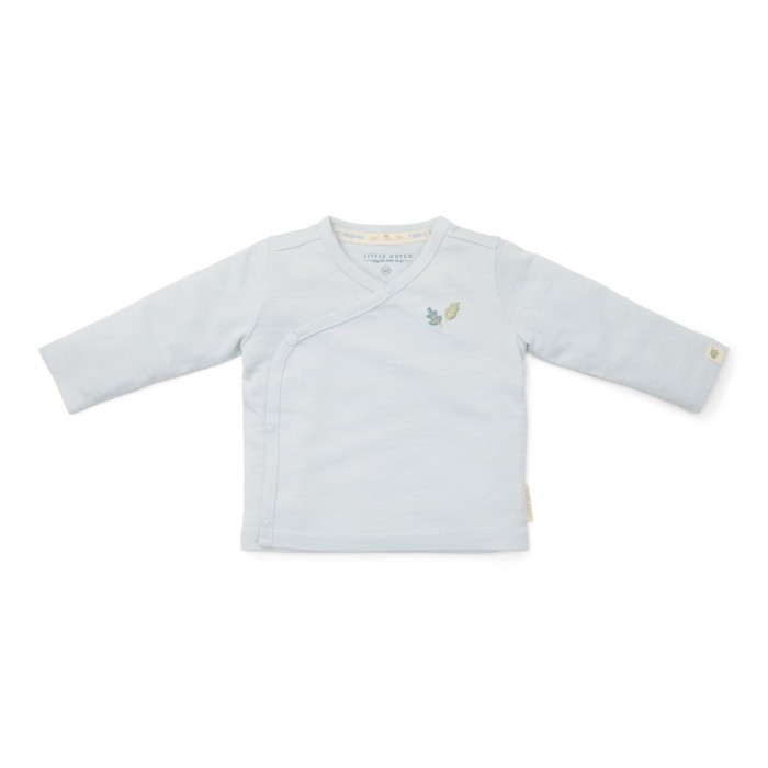 Bluza petrecuta din bumbac organic - Blue - Forest Friends - Little Dutch