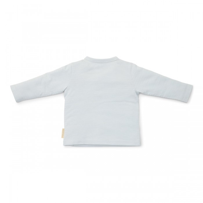 Bluza petrecuta din bumbac organic - Blue - Forest Friends - Little Dutch