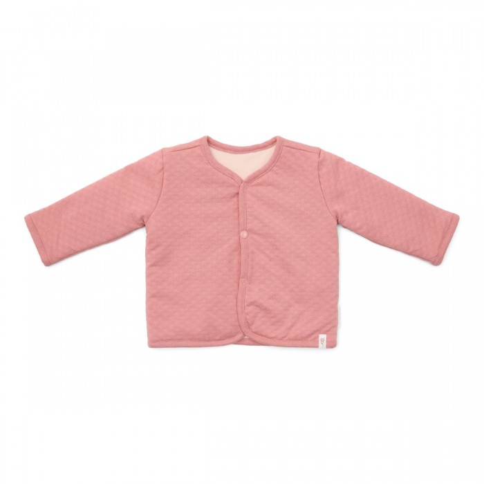Jacheta reversibila din bumbac organic - Pink Blush - Fairy Garden - Little Dutch