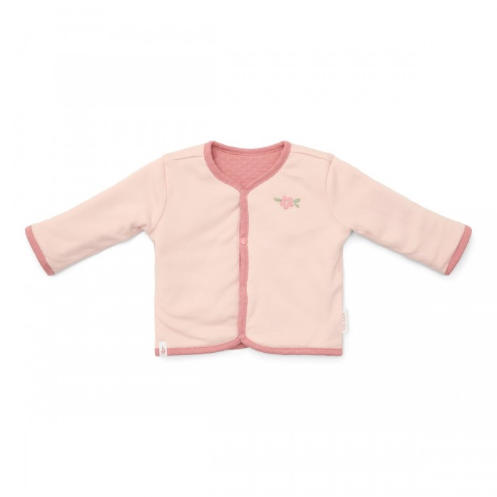 Jacheta reversibila din bumbac organic - Pink Blush - Fairy Garden - Little Dutch