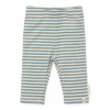Pantaloni din bumbac organic - Blue Stripe - Forest Friends - Little Dutch