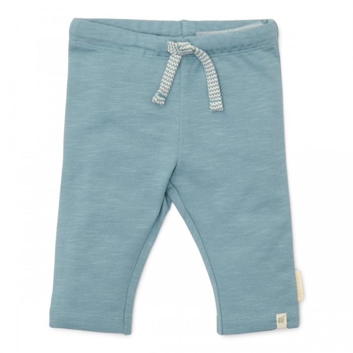 Pantaloni din bumbac organic - Stone Blue - Forest Friends - Little Dutch