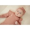 Salopeta cu maneca lunga din bumbac organic - Pink Blush - Fairy Garden - Little Dutch