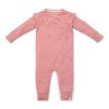 Salopeta cu maneca lunga din bumbac organic - Pink Blush - Fairy Garden - Little Dutch