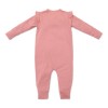 Salopeta cu maneca lunga din bumbac organic - Pink Blush - Fairy Garden - Little Dutch