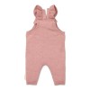 Salopeta pantaloni din bumbac organic - Fairy Pink - Fairy Garden - Little Dutch