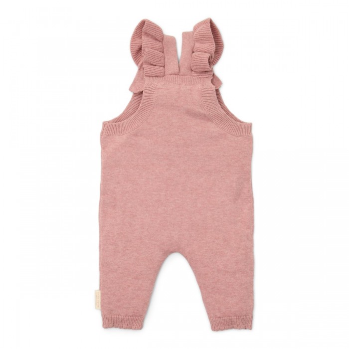 Salopeta pantaloni din bumbac organic - Fairy Pink - Fairy Garden - Little Dutch