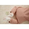 Salopeta pantaloni din bumbac organic - Fairy Pink - Fairy Garden - Little Dutch