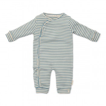 Salopeta cu maneca lunga din bumbac organic - Blue Stripe - Forest Friends - Little Dutch Salopeta cu maneca lunga din bumbac organic - Blue Stripe - Forest Friends - Little Dutch