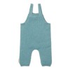Salopeta pantalon din bumbac organic - Baby Blue - Forest Friends - Little Dutch