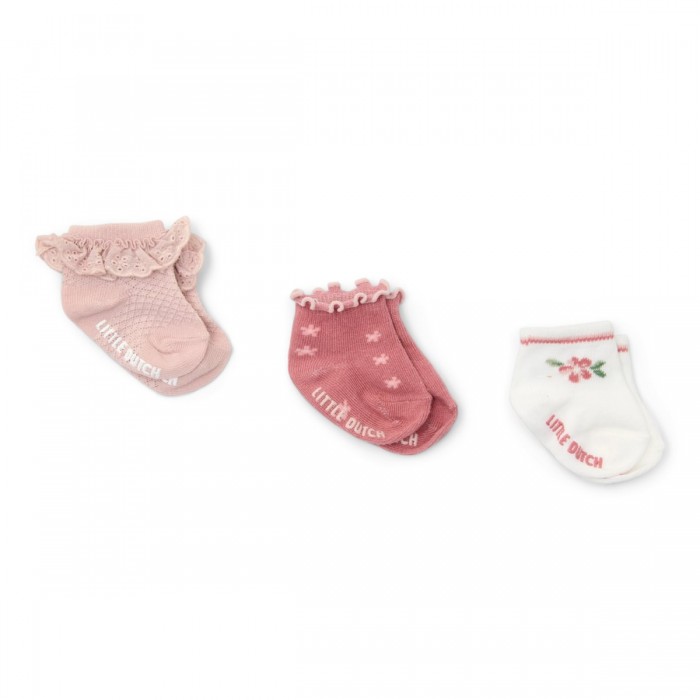 Sosete din bumbac organic - set 3 perechi - Fairy Garden - Little Dutch