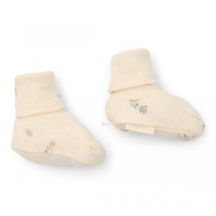 Botosei din bumbac organic pentru bebelusi - Forest Nature - Forest Friends - Little Dutch