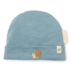 Caciulita din bumbac organic pentru bebelusi - Stone Blue - Forest Friends - Little Dutch