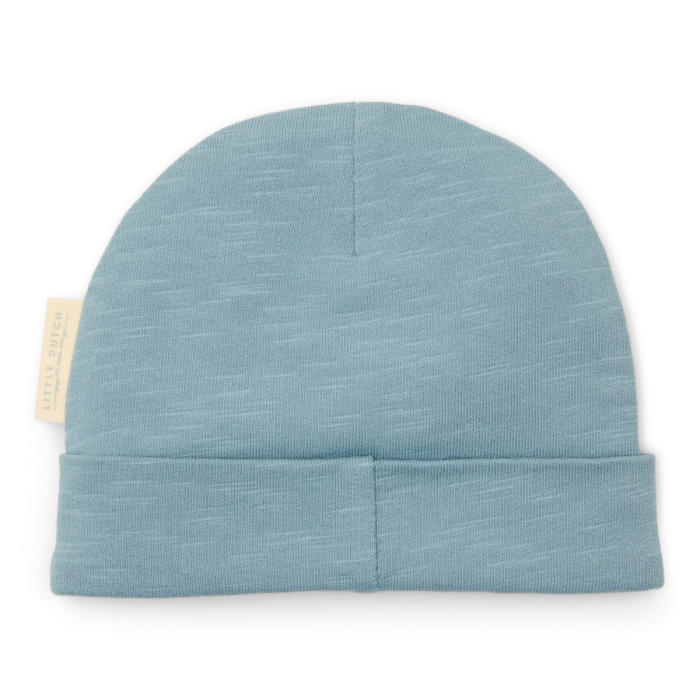 Caciulita din bumbac organic pentru bebelusi - Stone Blue - Forest Friends - Little Dutch