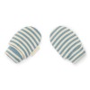 Manusi din bumbac organic pentru bebelusi - Blue Stripe - Forest Friends - Little Dutch