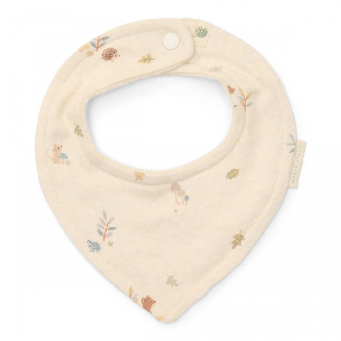 Baveta bandana dublata din bumbac organic - set 2 bucati - Multi - Forest Friends - Little Dutch