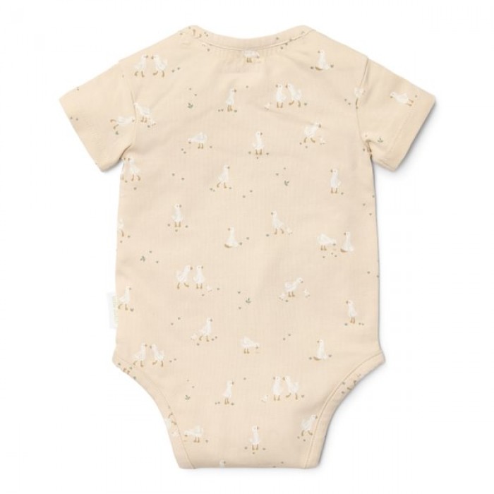 Body cu maneca scurta - Little Goose - Newborn Naturals - Little Dutch