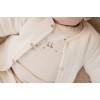 Bluza cu maneca lunga  din bumbac organic - Sand -  Newborn Naturals - Little Dutch