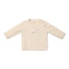 Bluza cu maneca lunga  din bumbac organic - Sand -  Newborn Naturals - Little Dutch