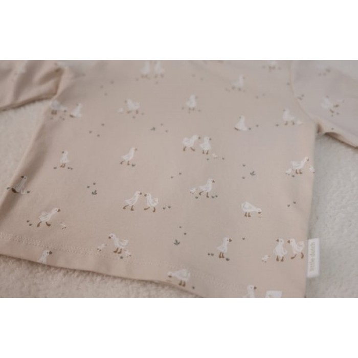 Bluza cu maneca lunga  din bumbac organic - Little Goose -  Newborn Naturals - Little Dutch