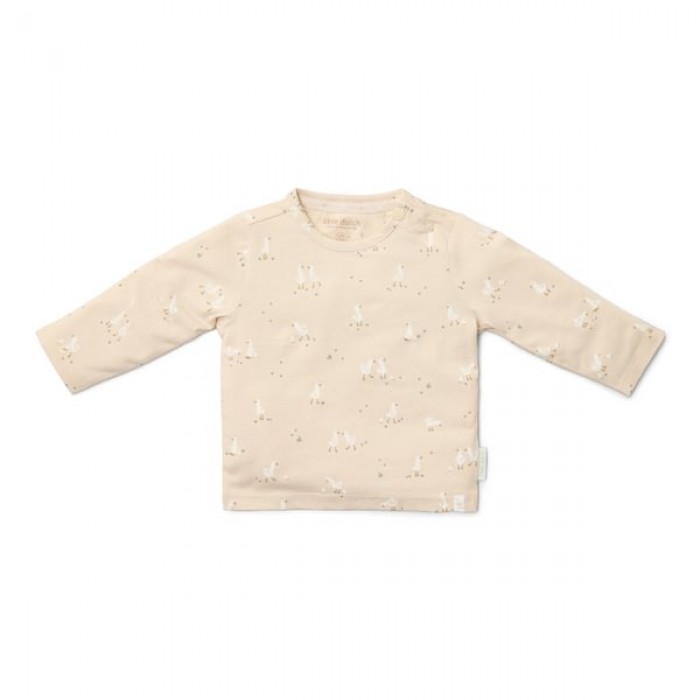 Bluza cu maneca lunga  din bumbac organic - Little Goose -  Newborn Naturals - Little Dutch